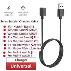 Magnetic Charger for Xiaomi Smart Band 8, 9 8pro, 9 8 Active / Redmi Watch 5 3 Active Watch4 Band 2 Universal USB Charging Cable