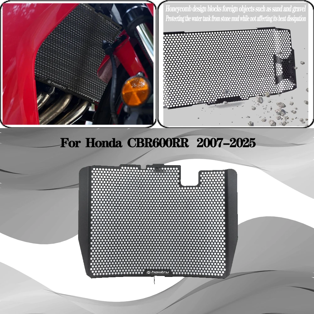 

For Honda cbr600rr CBR600RR F5 2007-2025 Motorcycle Radiator Core Guards Grille Cover Protection Fit