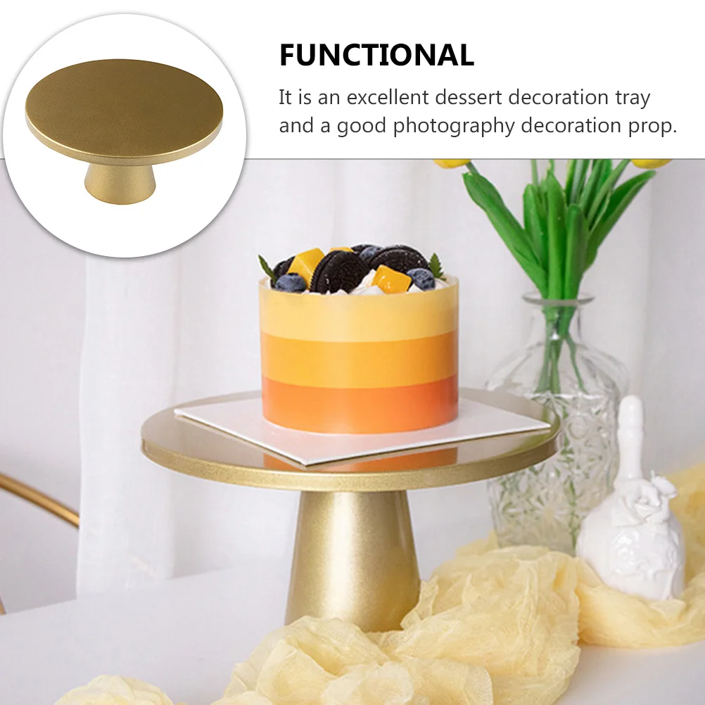 

1pc Dessert Sweet Treats Display Stand For Cake Party Iron Tray Fine Craftsmanship Smooth Delicate Storage Serving Tray