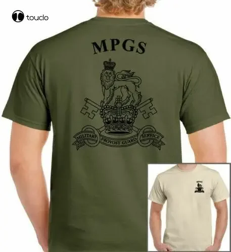 Mpgs T-Shirt Military Provost Guard Service British Army Tee Top Cap Badge Beret