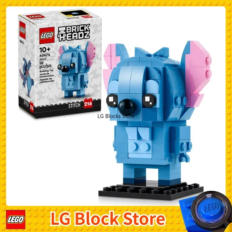 

Lego BrickHeadz 40674 Stitch Строительная игрушка Диснея для детей, мальчиков и девочек в возрасте 10 лет, подарок на день рождения, Рождество (152 шт.)