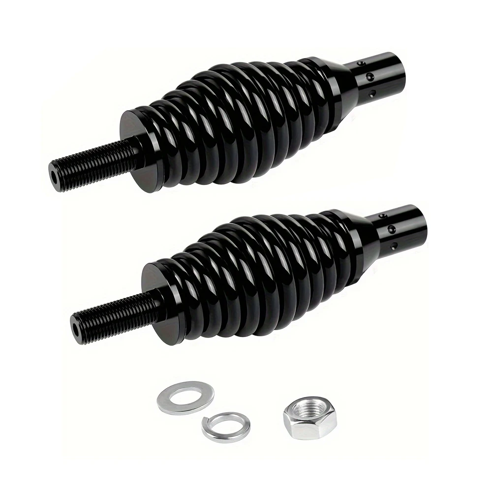 2pcs Quick Release LED Spiral Whip Light，Whips Spring Base，Mounting Base， Fit For UTV, ATV, Boat, Offroad, Polaris