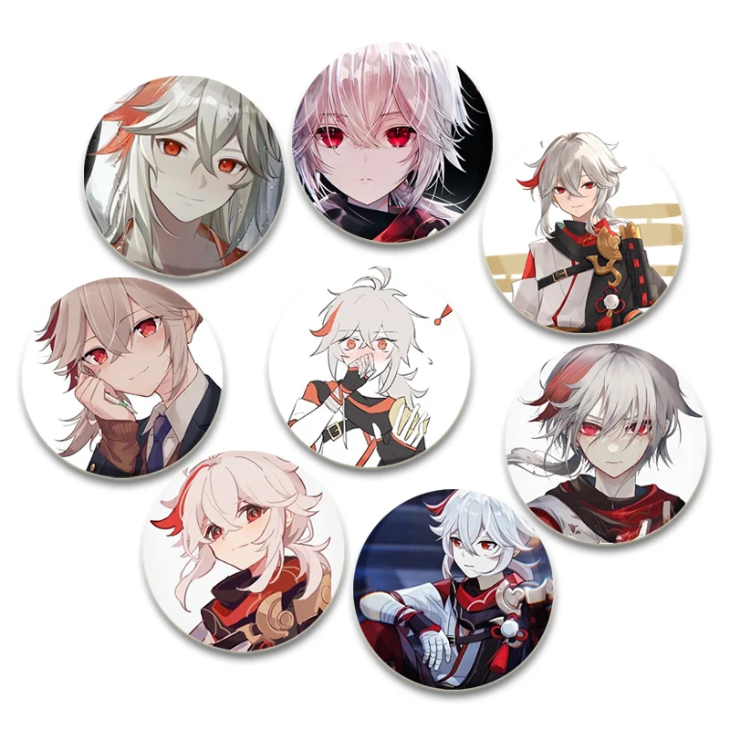 

Anime Genshin Impact Pins,Kaedehara Kazuha Cartoon Badge,Handmade Brooches,Breastpin for Backpack Clothes Gift Accessory