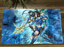 YuGiOh Neptabyss, the Atlantean Prince TCG CCG Mat Trading Card Game Mat Table Playmat Desk Gaming Play Mat Mouse Pad Free Bag