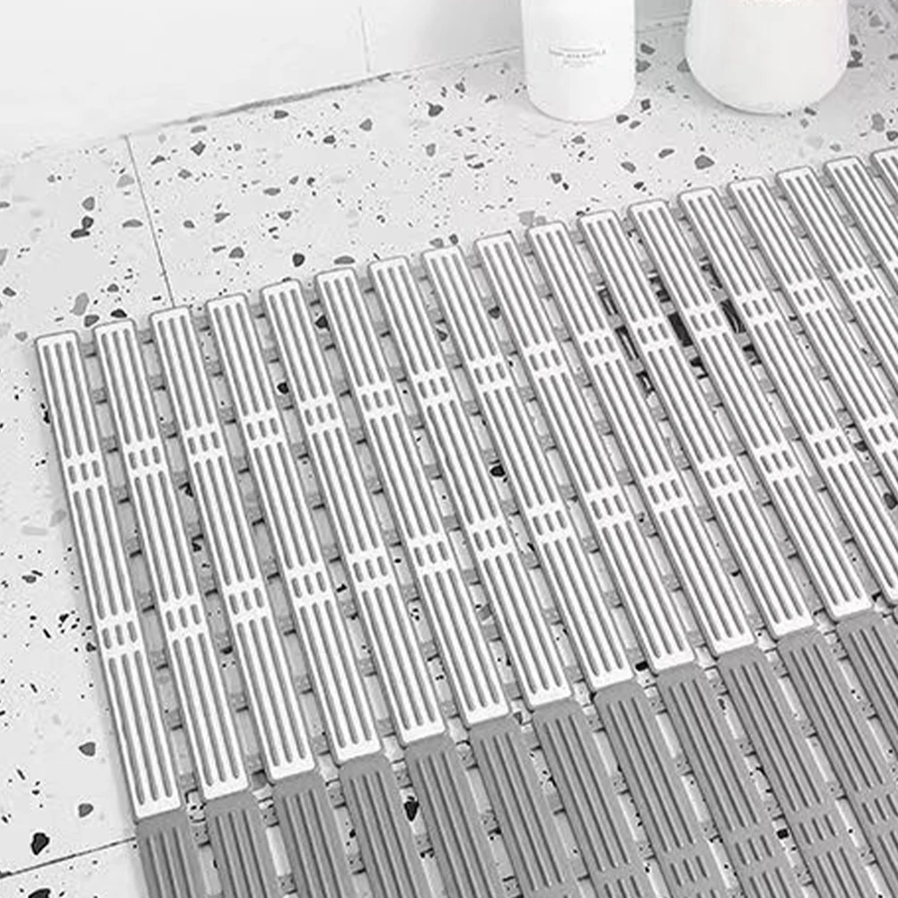 

Anti-Slip Bath Mat Tpe Floor Mat For Bathrooms Non-Skid With Suction Cups Easy Clean Safe For Home Hotel Shower