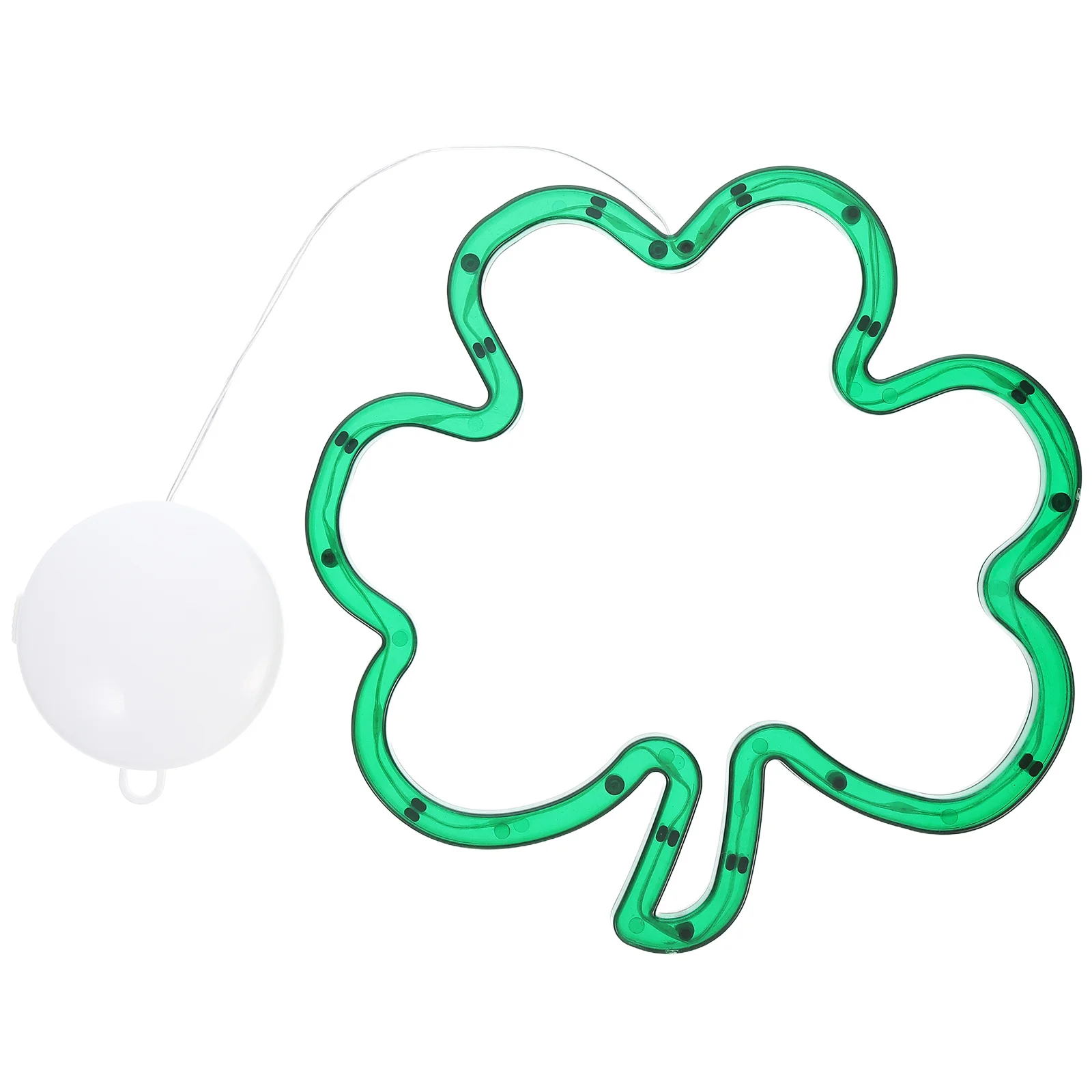 

Shamrock Window Lights Back Adhesive Operated Green Shamrock Silhouette Irish Themed Parties St Patrick's Day