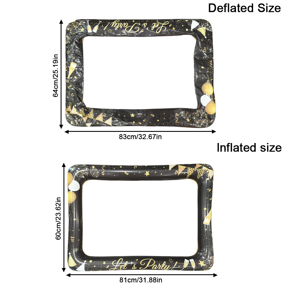 1 PC Inflatable กรอบรูปพับคริสต์มาสอีฟ Festival PARTY Supplies Props PARTY Supplies