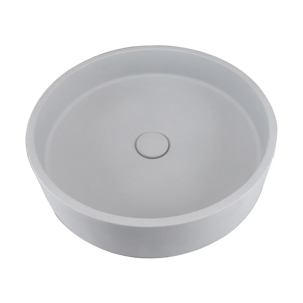 OEM hand gefertigte Beton Sandstein Design Waschtisch Bad Eitelkeiten Runde Waschbecken