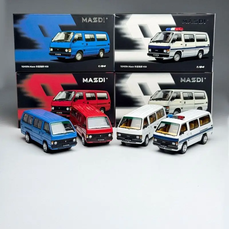 MASDI 1/64 Toyota Hiace H50 Diecast Car Model Alloy Simulation Collection Toy Gift For Boys#peetyeee