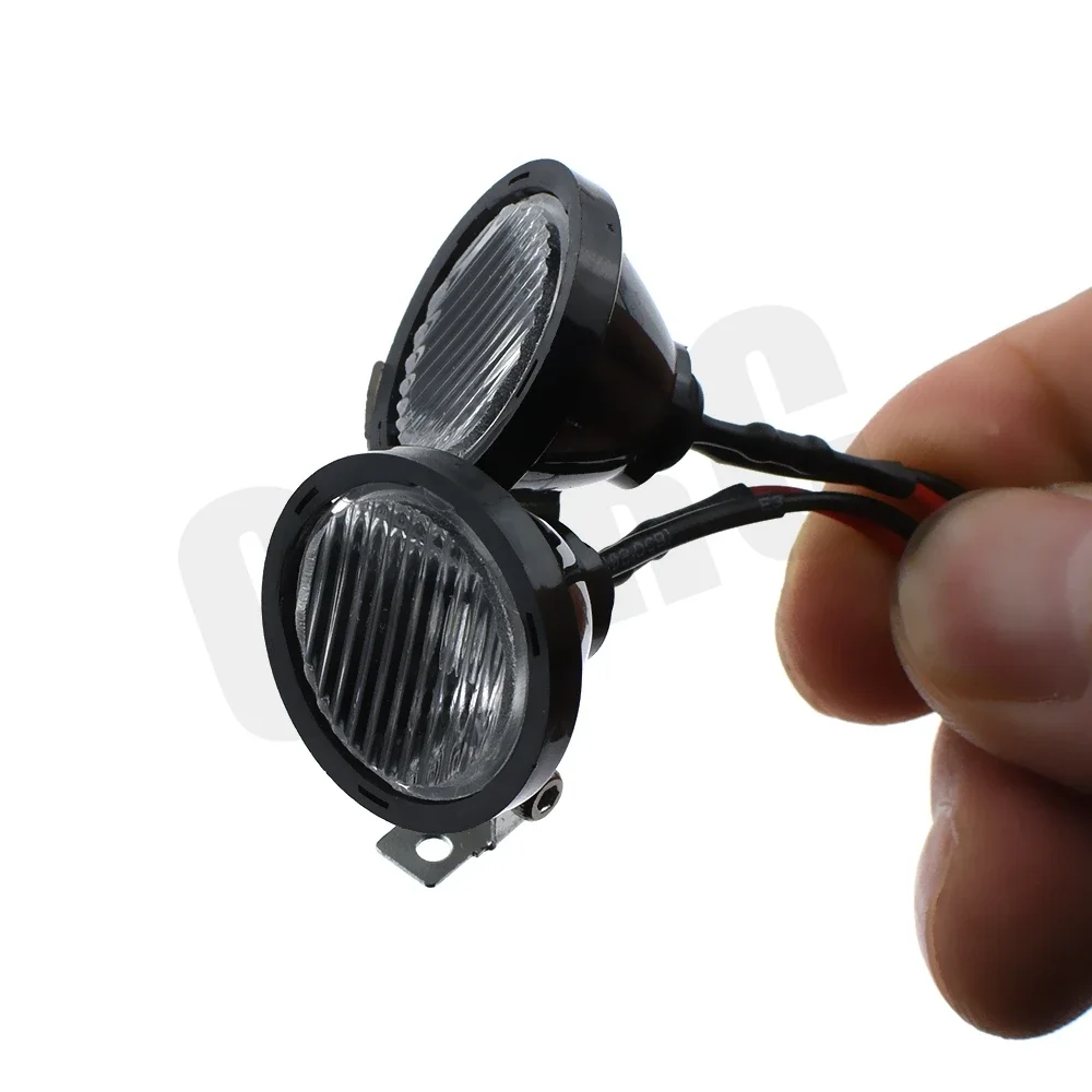 1 Pair RC Model LED Headlights Spotlights For 1/10 RC Crawler Off-road Traxxas TRX4 TRX6 SCX10 90046 RC4WD D90 TF2 RC Truck DIY