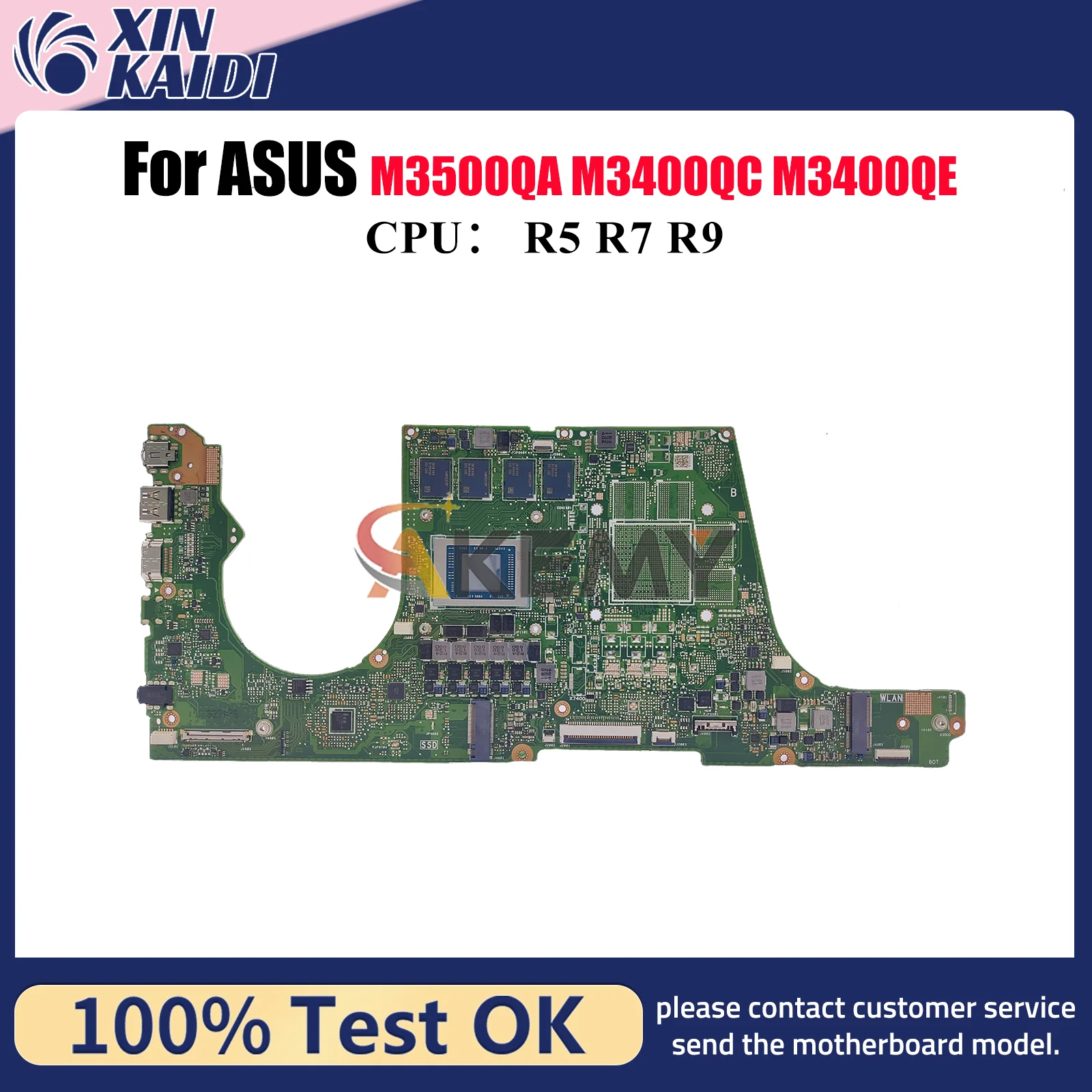 

M3500QA Материнская плата для ноутбука ASUS VivoBook D3500Q M3500Q M3400Q M3401Q M7400Q M3400QC M7600Q M3400QE Материнская плата с процессором R5 R7 R9