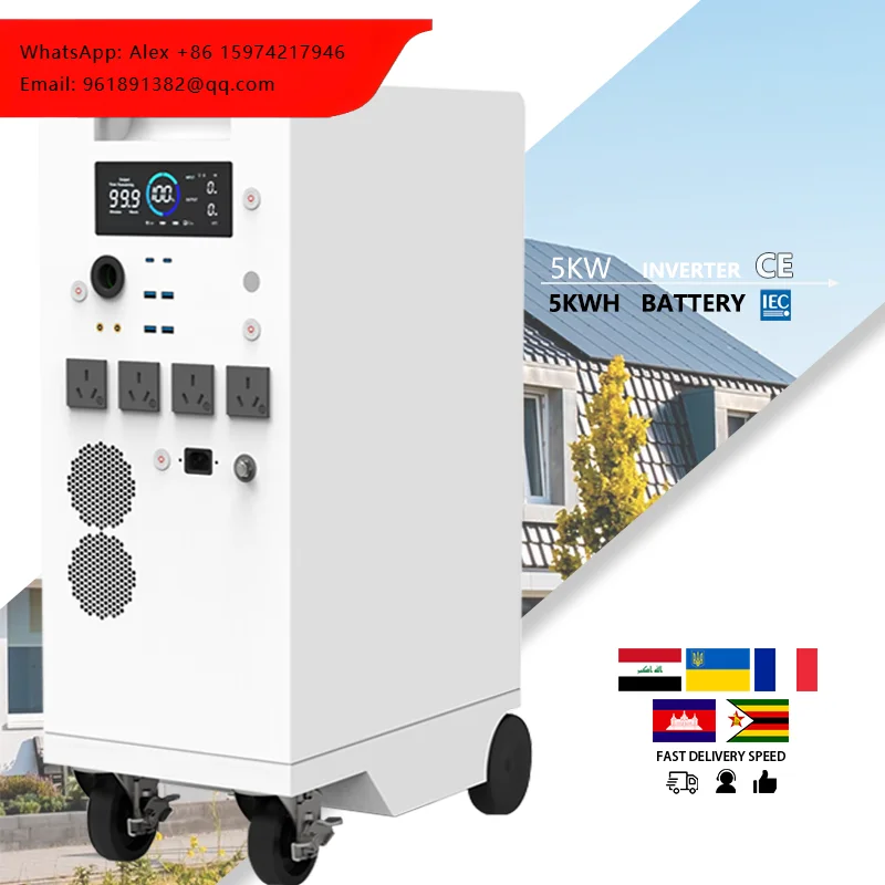 

All-In-One 48V/51.2V Rechargeable Lithium Ion Battery With Built-In 5kw Inverter Hybrid Grid Compatible CAN