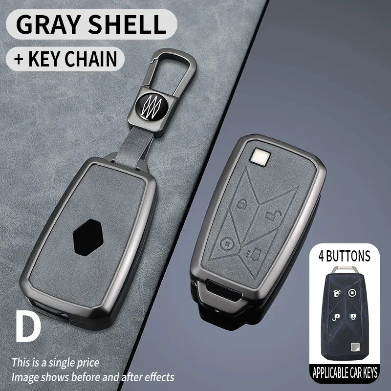 Zinc Alloy Car Key Case for Renault Pickup Truck Lorry Gama Seris T C K Ignition Euro Remote Fob Ring Cover 4Buttons Accessories view 3