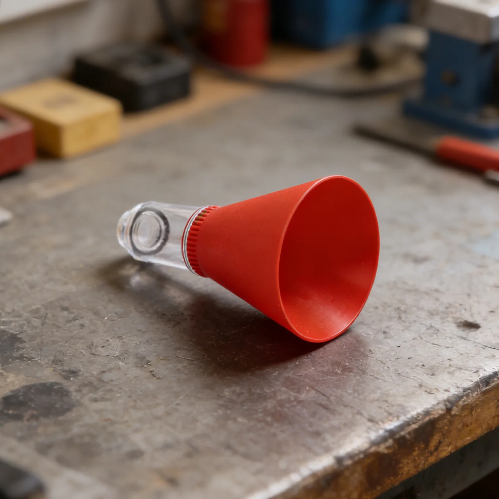 For Vehicle Maintenance Red Oil Change Funnel Threaded Oil Funnel For Kia Spill Prevention Tool Compact Portable