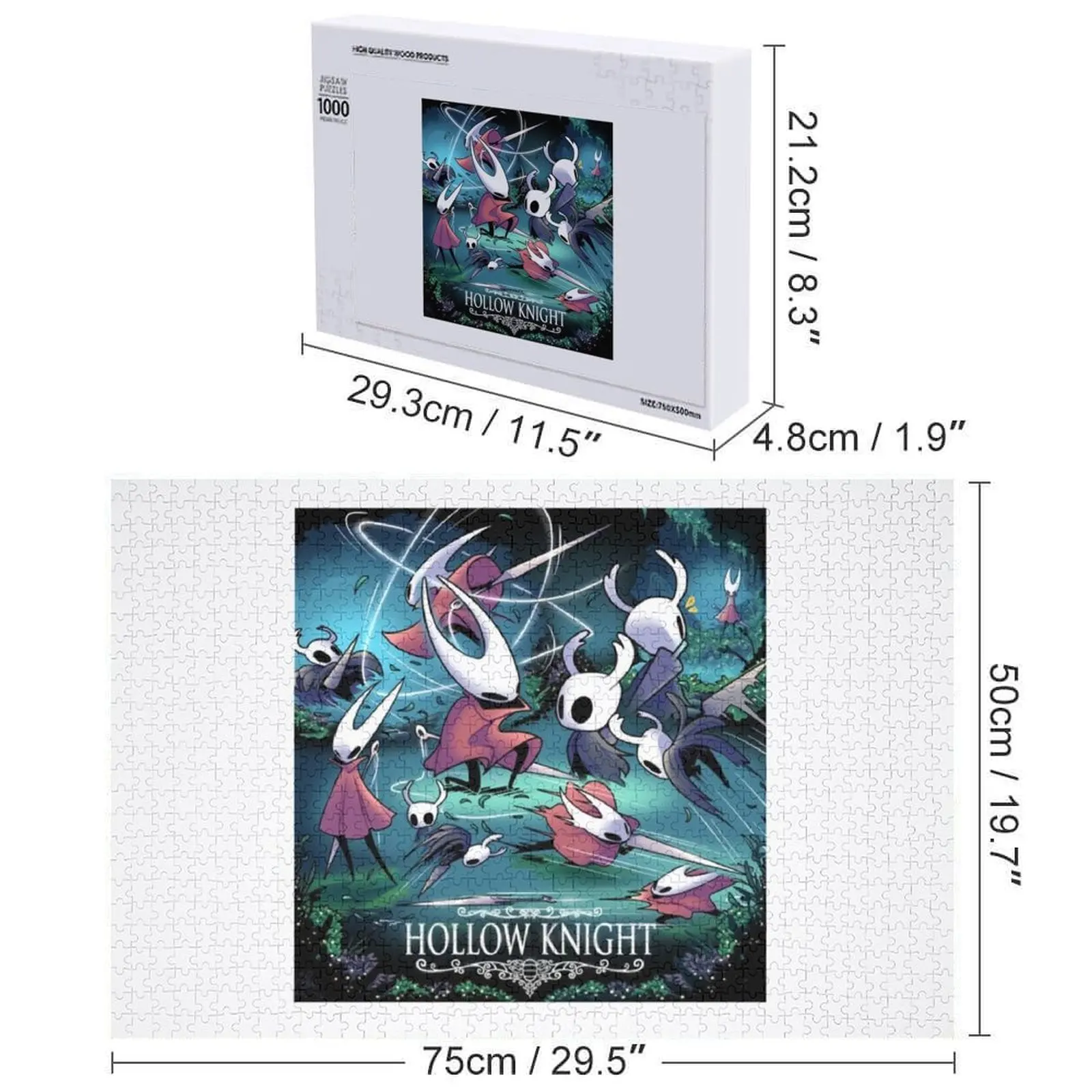 Hollow Hornet Battle Knight-Spiel, unverzichtbares klassisches Liebhaber-Puzzle, individuelles Holzgeschenk, Namenspuzzle aus Holz