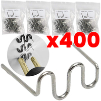 400pcs Plastic Welding Staples 4 Types 0.8mm Welding Nails Plastic Welder Repair Nails Kit Car Bumper Repair Autos Parts