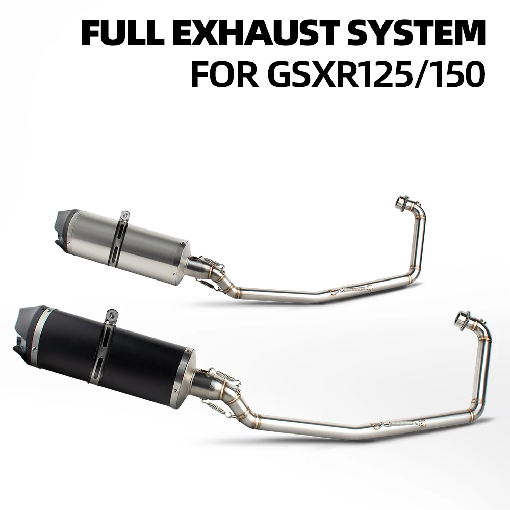 

GSXR150 Exhausts For Suzuki GSXR125 GSXS150 GSXS125 2017-2025 Motorcycle Exhaust System Escape Kit with DB Killer Muffler