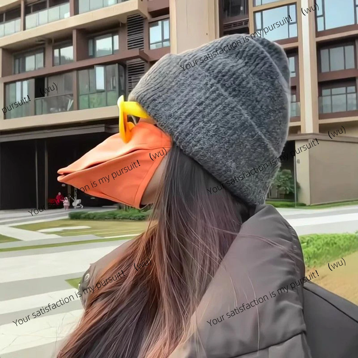 Crow beak cotton mask, anti-particle, warm and breathable, novel and interesting duck beak mask