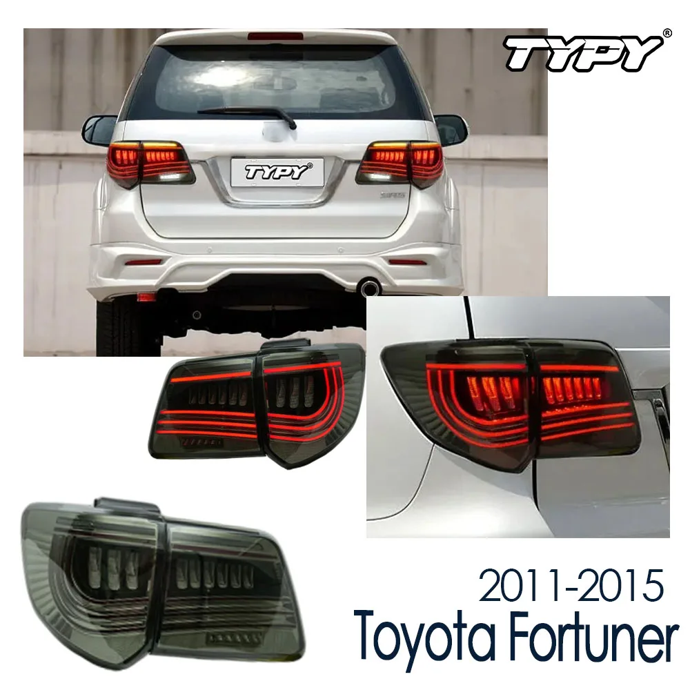 TYPY Car Lights For Toyota Fortuner Taillights 2011-2015 Upgrade LED Tail Lamp Dynamic Turn Signal Light Car Taillights Assembly