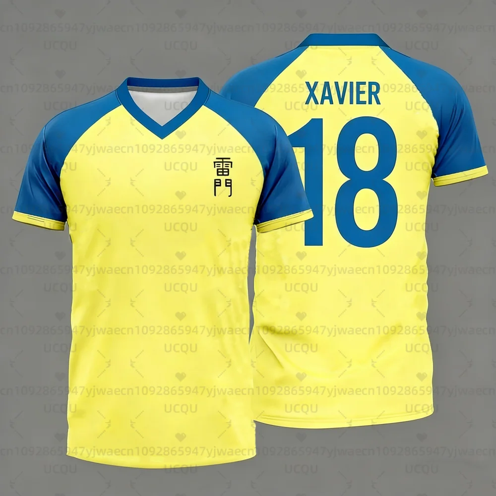 Camiseta de Anime de Fútbol Japonés Inazuma Eleven, Camiseta Deportiva Informal de Manga Corta para Hombre y Mujer, Transpirable, para Uso Diario