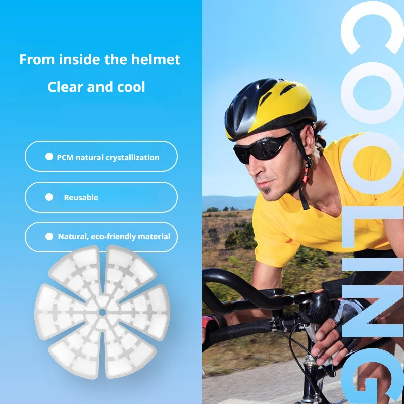 

Outdoors Thermostatic helmet pad,cooling cap for cycling,cooling device for fire fighting sites,anti-heatstroke cooling headgear