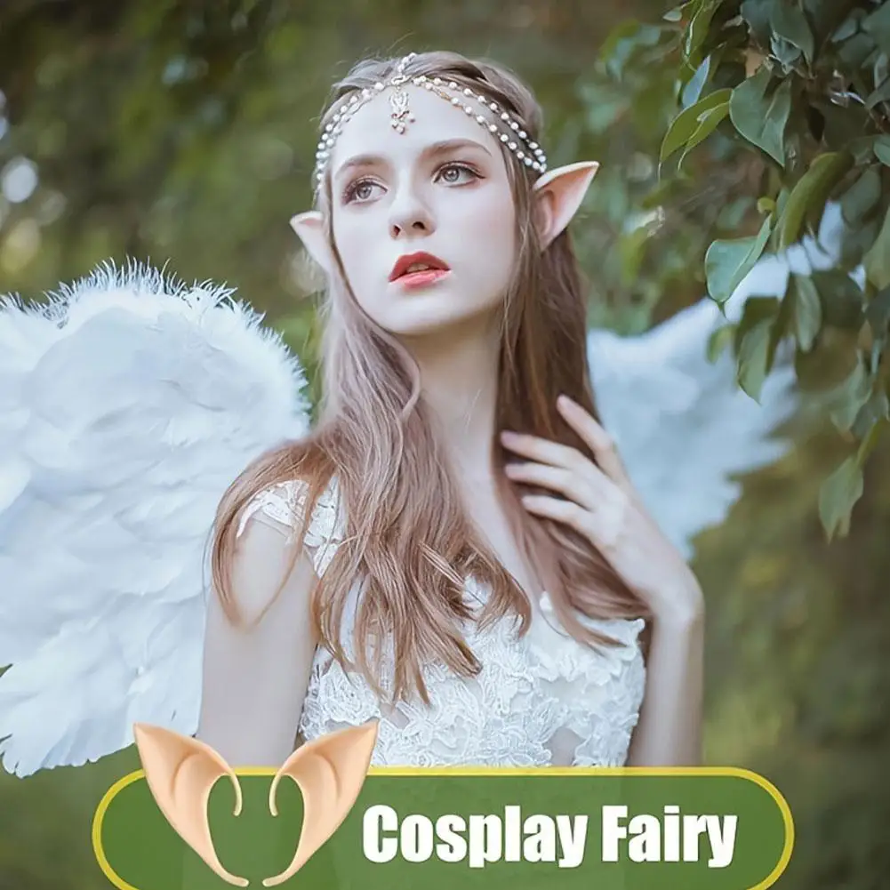 

Pointy Fairy Cosplay Ears, Halloween Elf Ears Headband, Costume Party Accessories (Color Options)