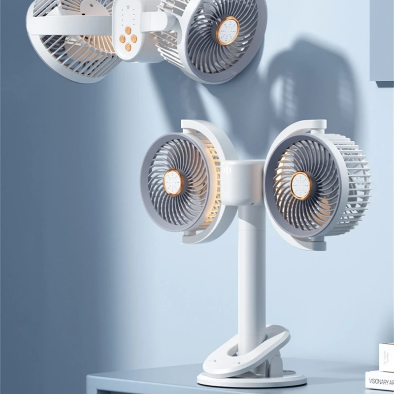 우주 절약 기숙사 벽 장착 팬 휴대용 USB 전원 순환 팬을위한 침실 냉각 솔루션