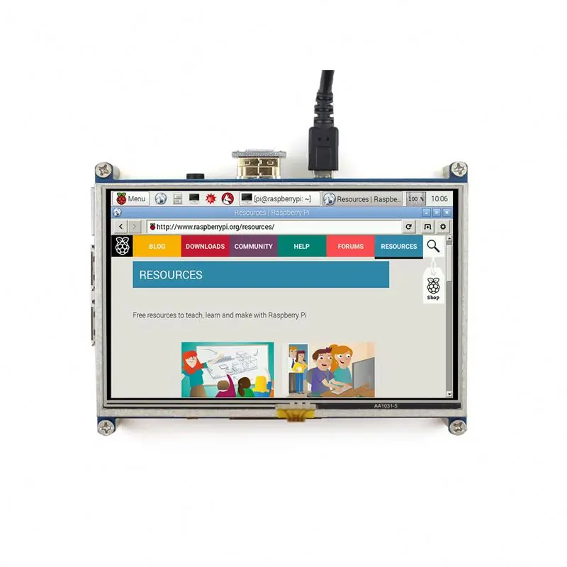 Waveshare Raspberry Pi 4 Raspberry Pi 5-inch display LCD touch screen HD-MI