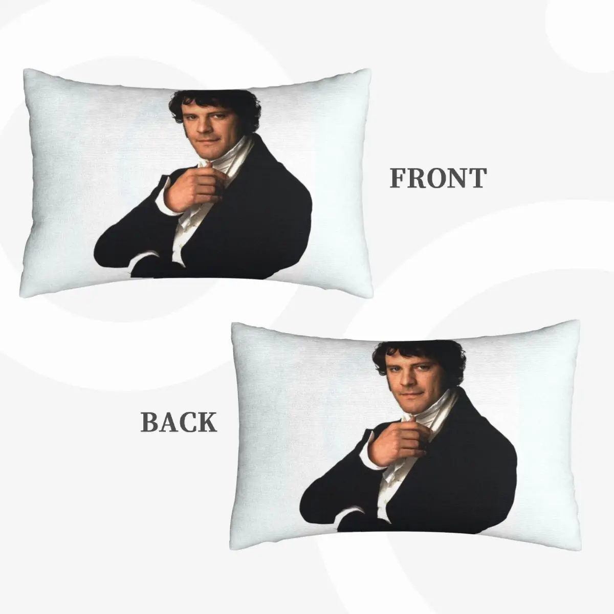 كولين فيرث كما السيد دارسي في فخر وتحامل مستطيل المخدة غطاء الوسادة ديكور غرفة نوم السرير المنزل الراحة رمي وسادة #3