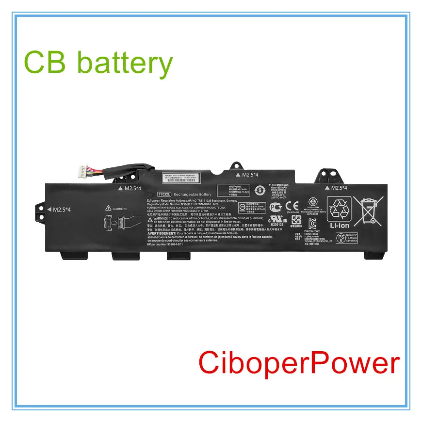 Original Battery For  TT03XL battery for HSN-I13C-5 HSTNN-LB8H 933322-855 932824-421