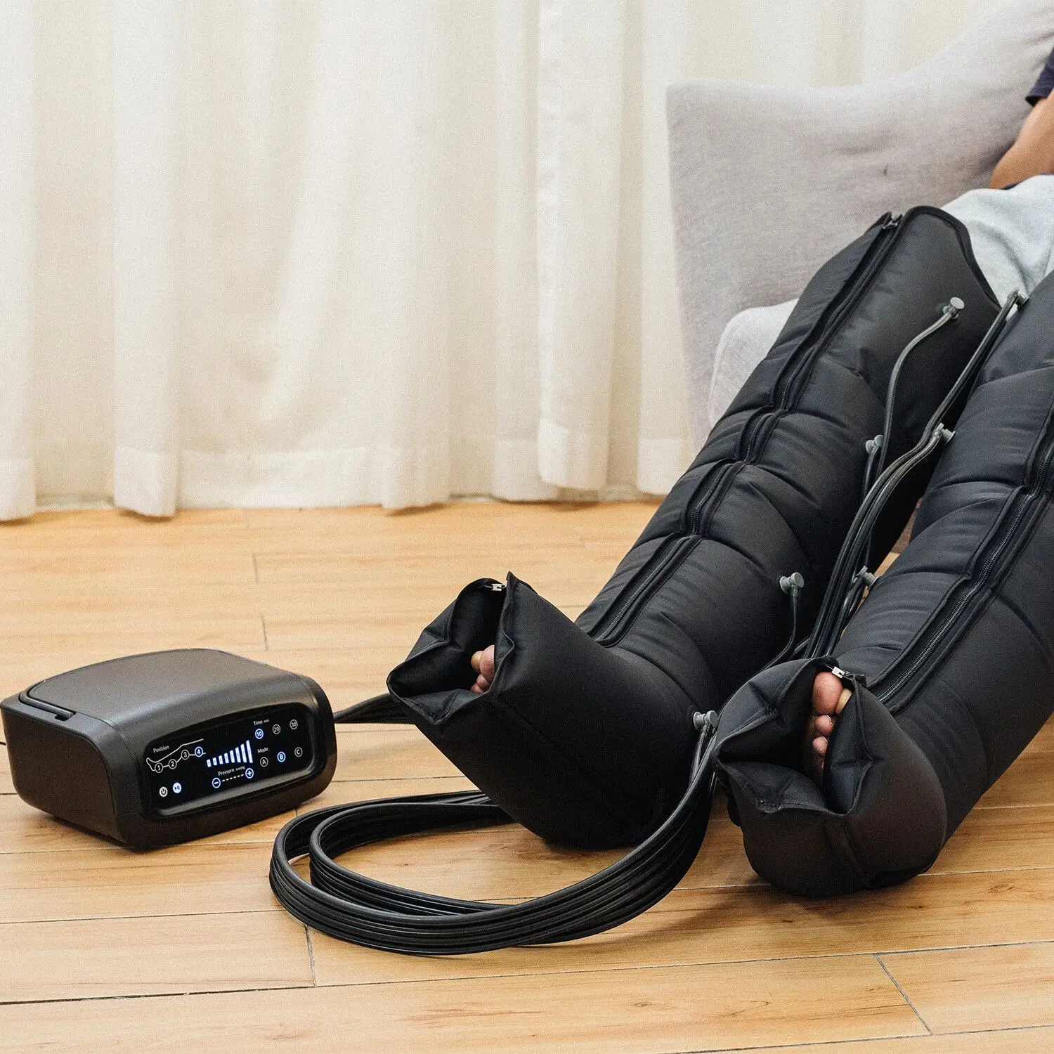 Optimal Sports Recovery Equipment air Compression Recovery Boots for Full Legs Feet Calf Knee Thigh Massage and Circulation