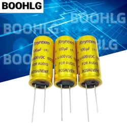 2PCS 600V 100UF 600V brand new original Rnyrexm high-voltage power supply long-life electrolytic capacitor 18X41