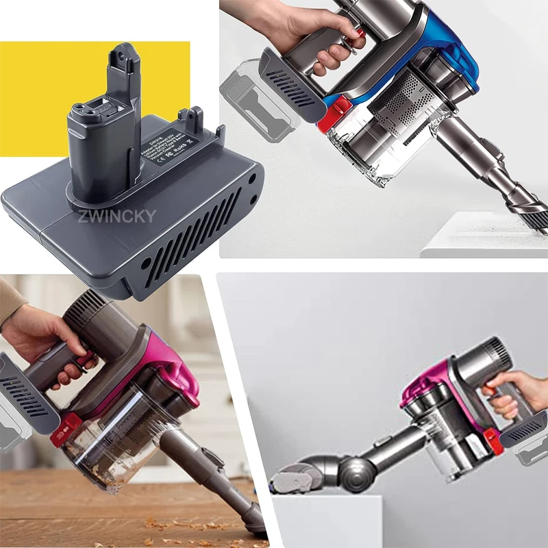 Batterieadapter für Dyson Typ A / Typ B DC31 DC35 DC44 Tierstaubsauger für Makita/Dewal/Milwaukee 18V Li-Ionen-Akku – Detail 14