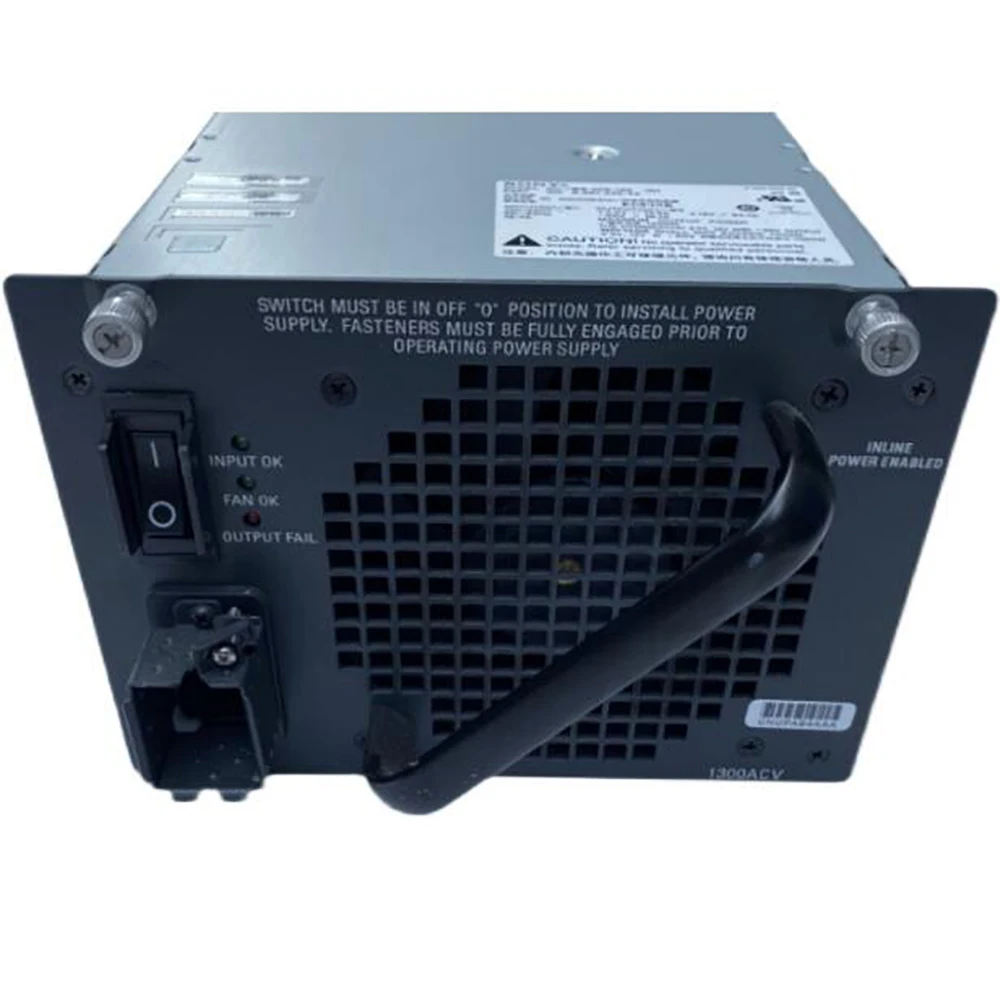 For CISCO Power Supply Used On WS-C4506-E 4507R Series Switches 341-0038-05 1300W PWR-C45-1300ACV 