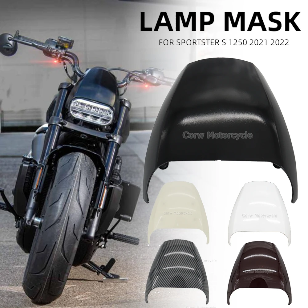 NEW Motorcycle Gloss Black Front Mask Headlight Fairing Cover FOR Sportster S 1250 RH1250 RH 1250 2021 2022