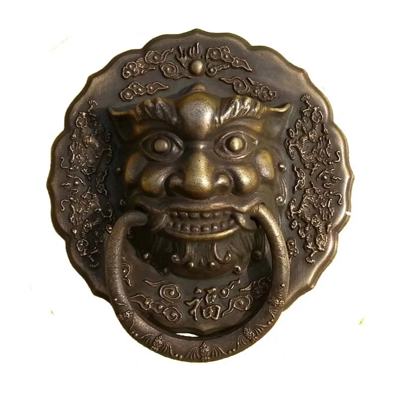 antique-style-door-handle-beast-head-door-knocker-lion