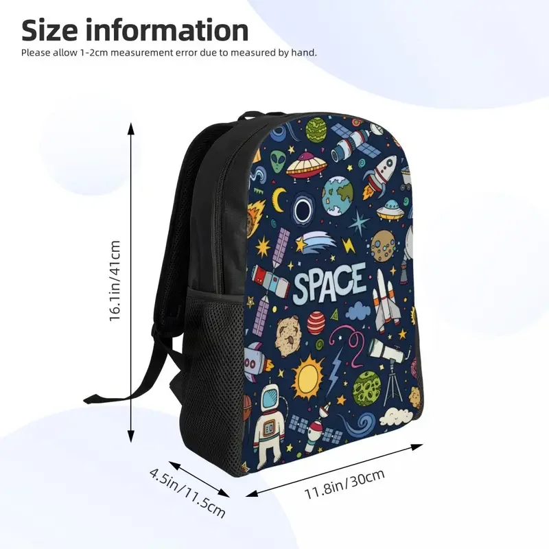 3D Print Space Universe Sun Planet Backpack for Boys Girls Astronaut Spaceship School Travel Bags Bookbag Fits 15 Inch Laptop