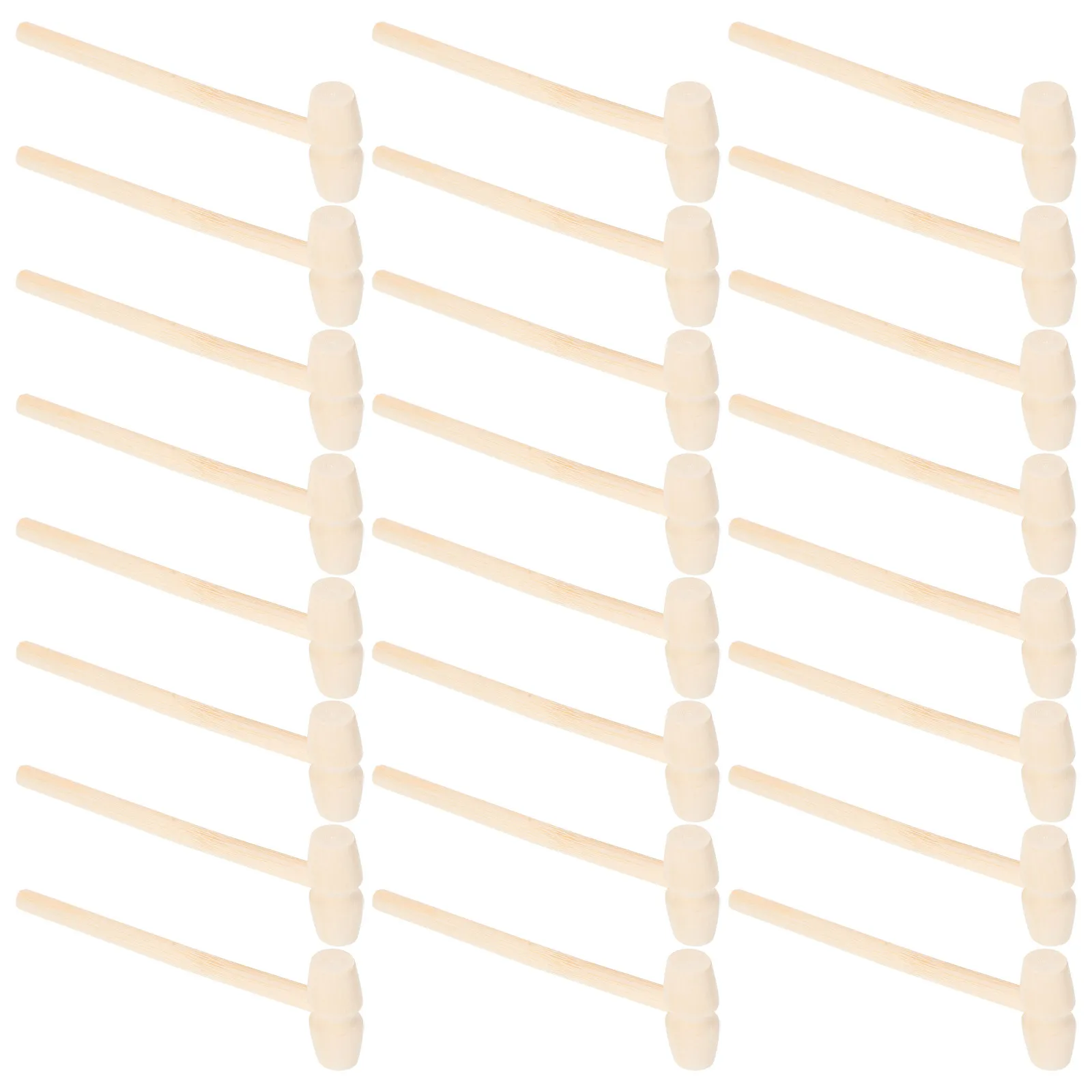 

50 шт. маленьких деревянных молотков для детей: прочные, безопасные, развивающие навыки координации рук и глаз, стимулирующие воображение