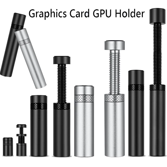 Karta graficzna GPU uchwyt regulowany teleskopowe obrotowe śruba ze stopu aluminium wsparcie pionowe GPU uchwyt karta graficzna GPU uchwyt na