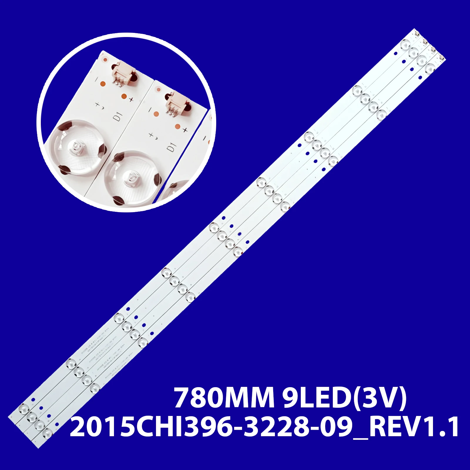 قضبان إضاءة LED للتلفزيون لـ DEXP U40B9000H 40UHD5657 شريط إضاءة خلفي 2015CHI396_3228_09_REV1.1_151027_LM41_00181A