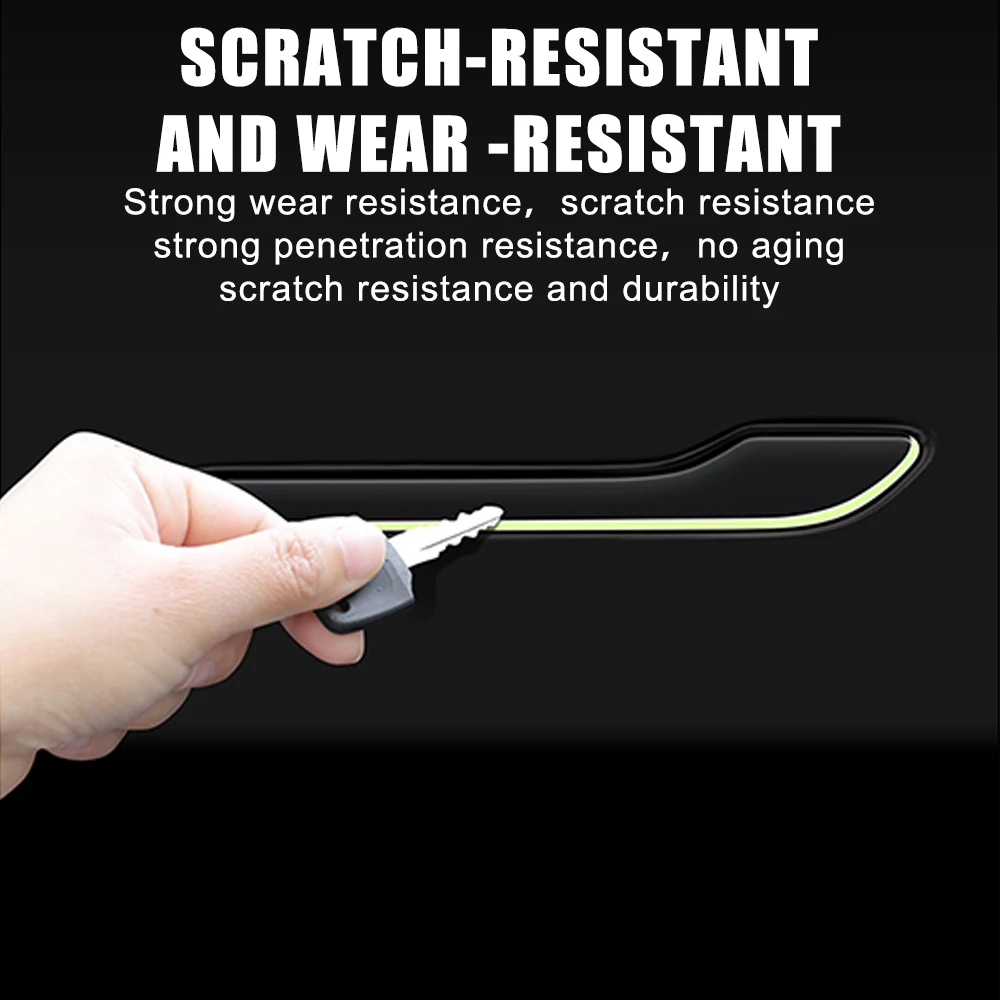 Protector Sticker Door Handle Cover Auto Styling Accessorie Car Sticker 2022 Luminous Handle Kit For Tesla Model 3 Model Y