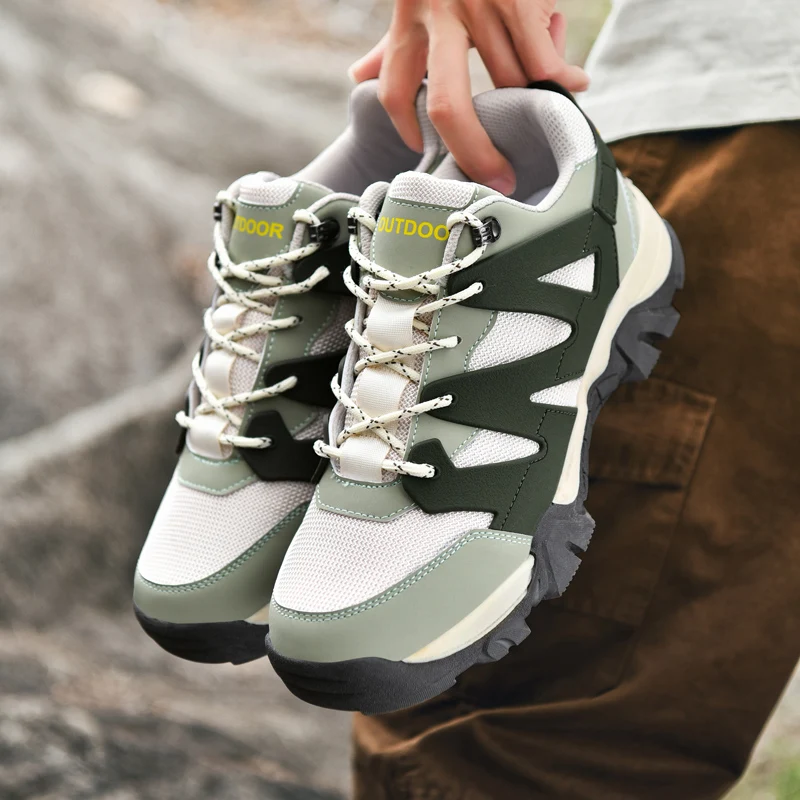 

2025 новые мужские кроссовки, повседневная уличная спортивная обувь для мужчин, нескользящие износостойкие походные кроссовки, дышащая обувь для прогулок по пересеченной местности