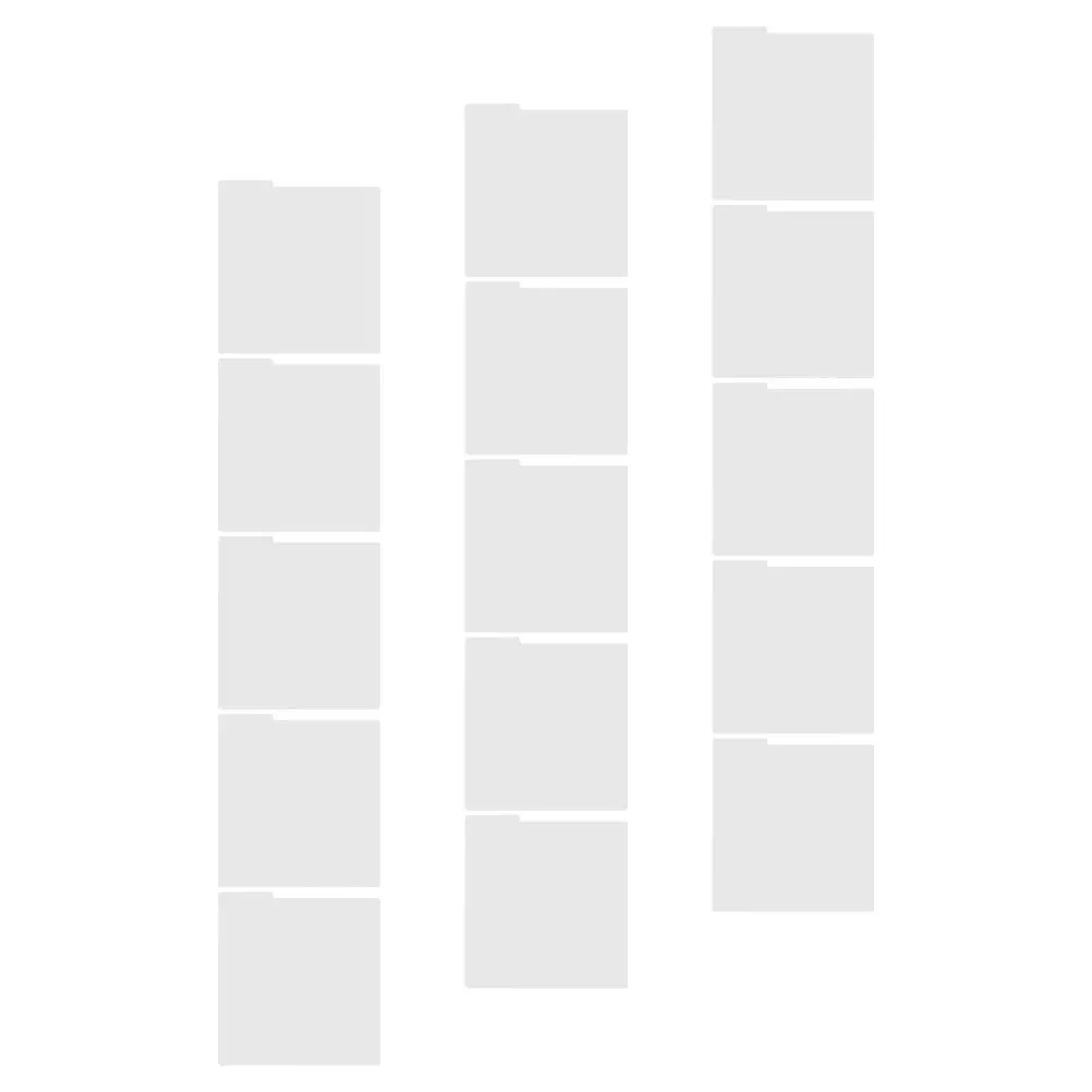 

15 Pcs Record Divider Vinyl Organizer Book Dividers for Shelves Simple Pp Album Bookshelf Index