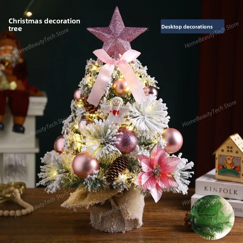 Christmas Decoration Desktop Christmas Tree, Home 45cm / 60cm Decorative Items,Mini Velvet Tree, Artificial Tree Set Bonsai Tree