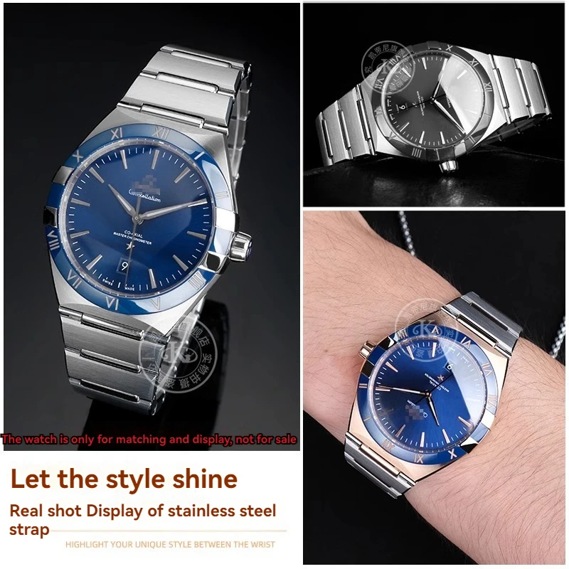 25*9 มม.สแตนเลสสําหรับ Omega Constellation แมนฮัตตัน 131.10 นาฬิกา 131.23/131.33 ผู้ชาย 131.13 สายรัดข้อมือ