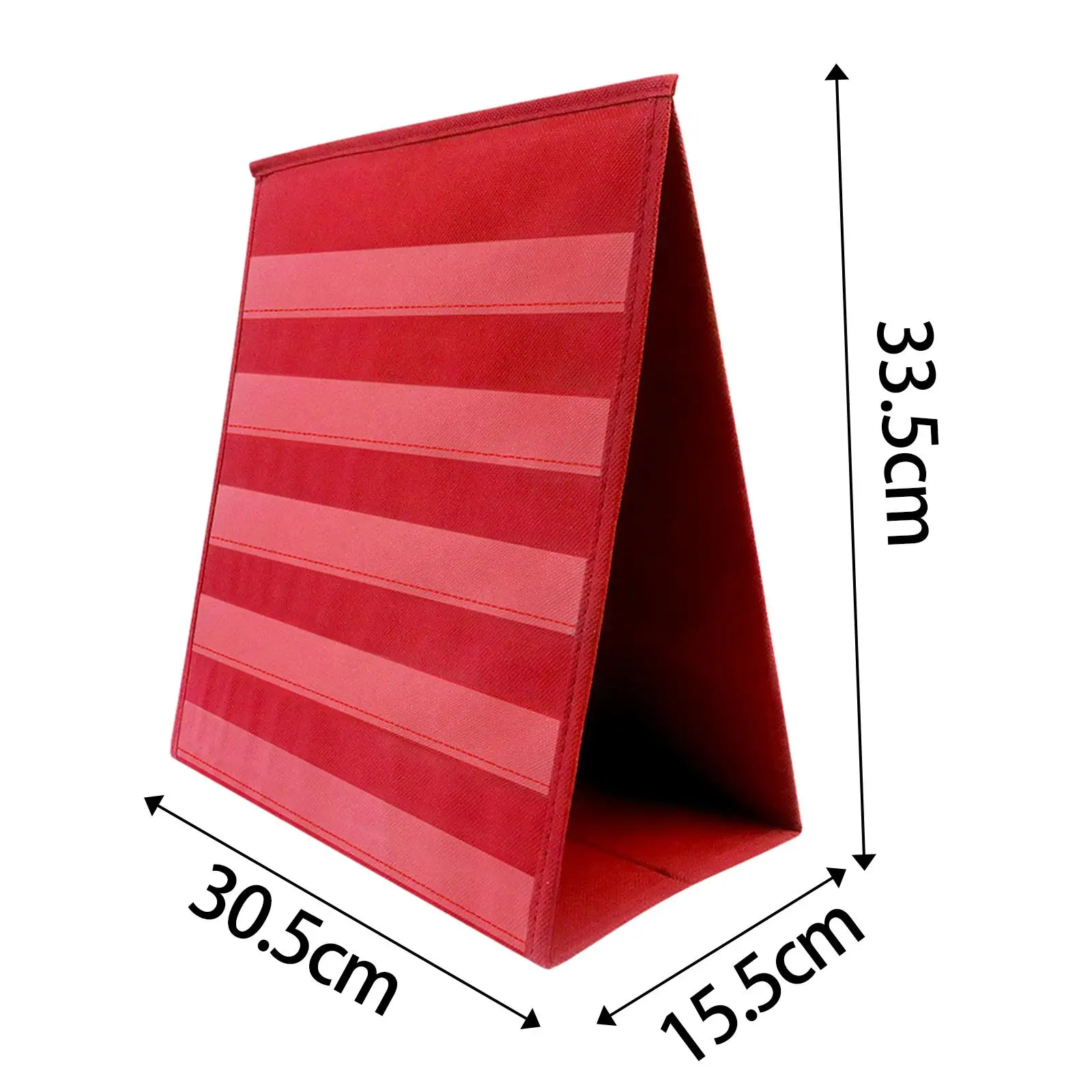 Gráfico de bolso de mesa dupla face, display de cartão dobrável, autônomo, gráfico de bolso de ensino para professor