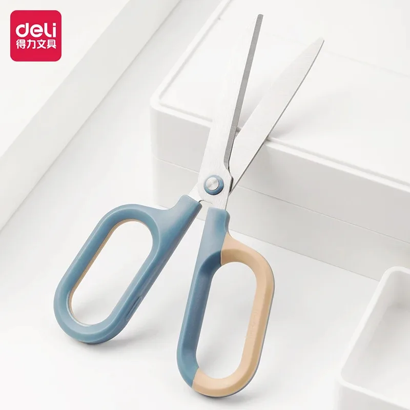 1pc Deli Nusign Stainless Steel Scissors Multifunctional Larger Cutting Scissor for Children Kawaii Office School Supplies