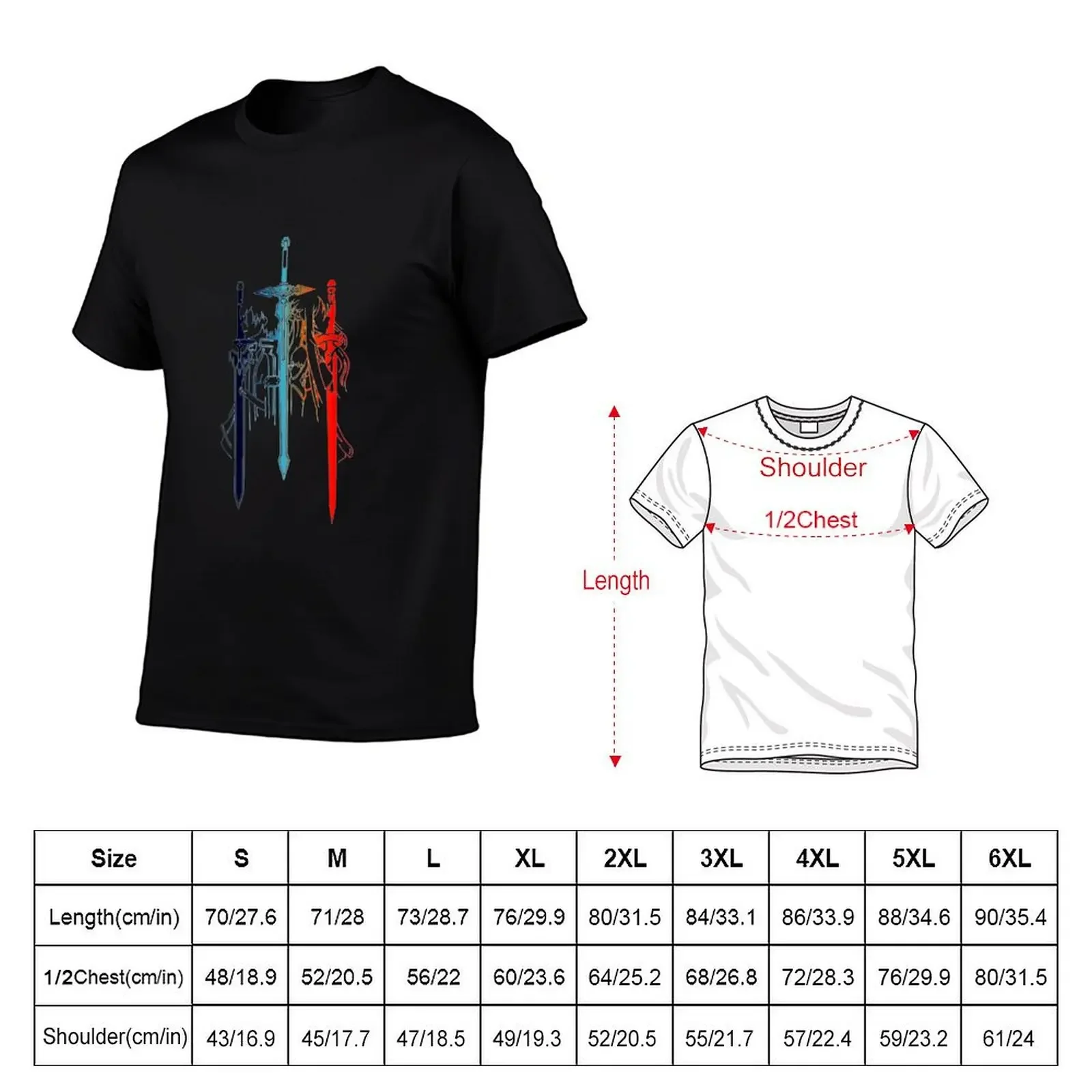 Kirito Asuna minimalist T-Shirt plus sizes tops luxury clothes men