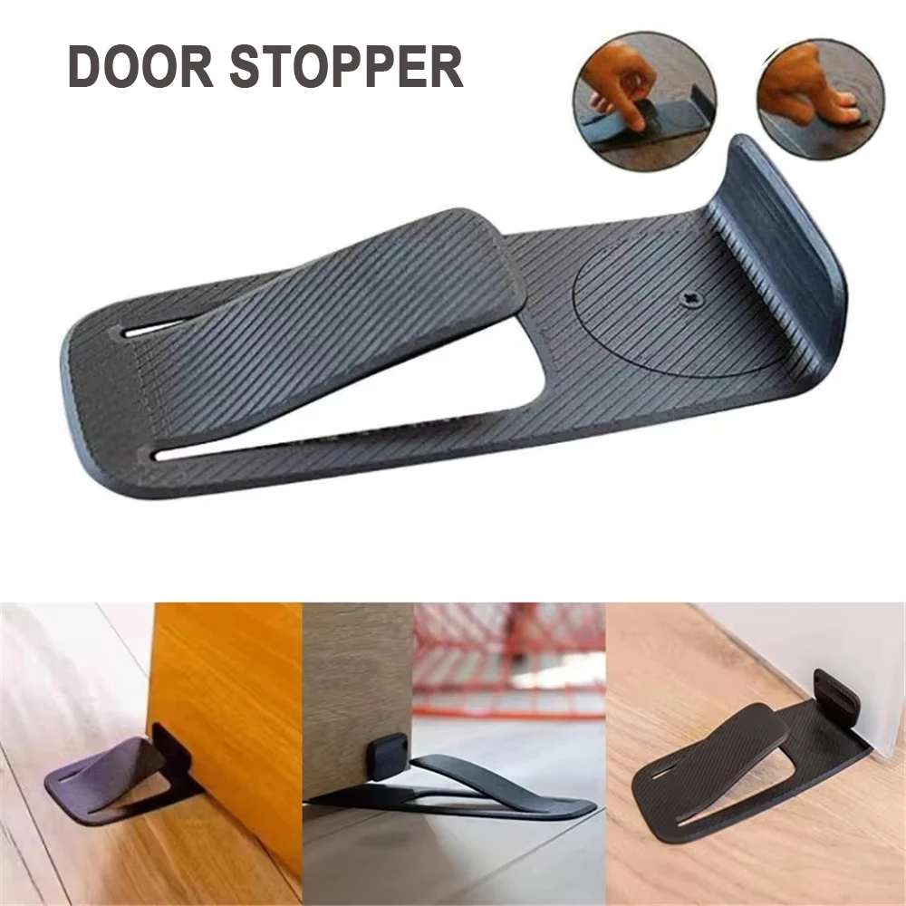 Multi-function Door Stopper Safety Protector Creative Door Open Wedge Shaped Holder Safe Floor Door Stopper For Home Office