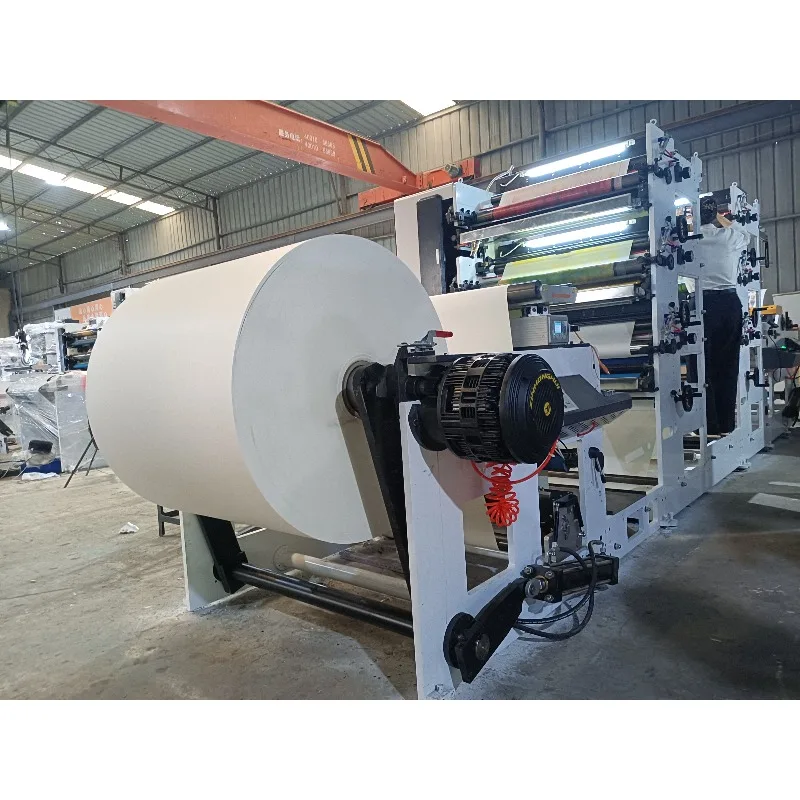 Hot-selling  New Letterpress Paper Cup Flexo Printing Machine with 120m/min Speed 4-Color